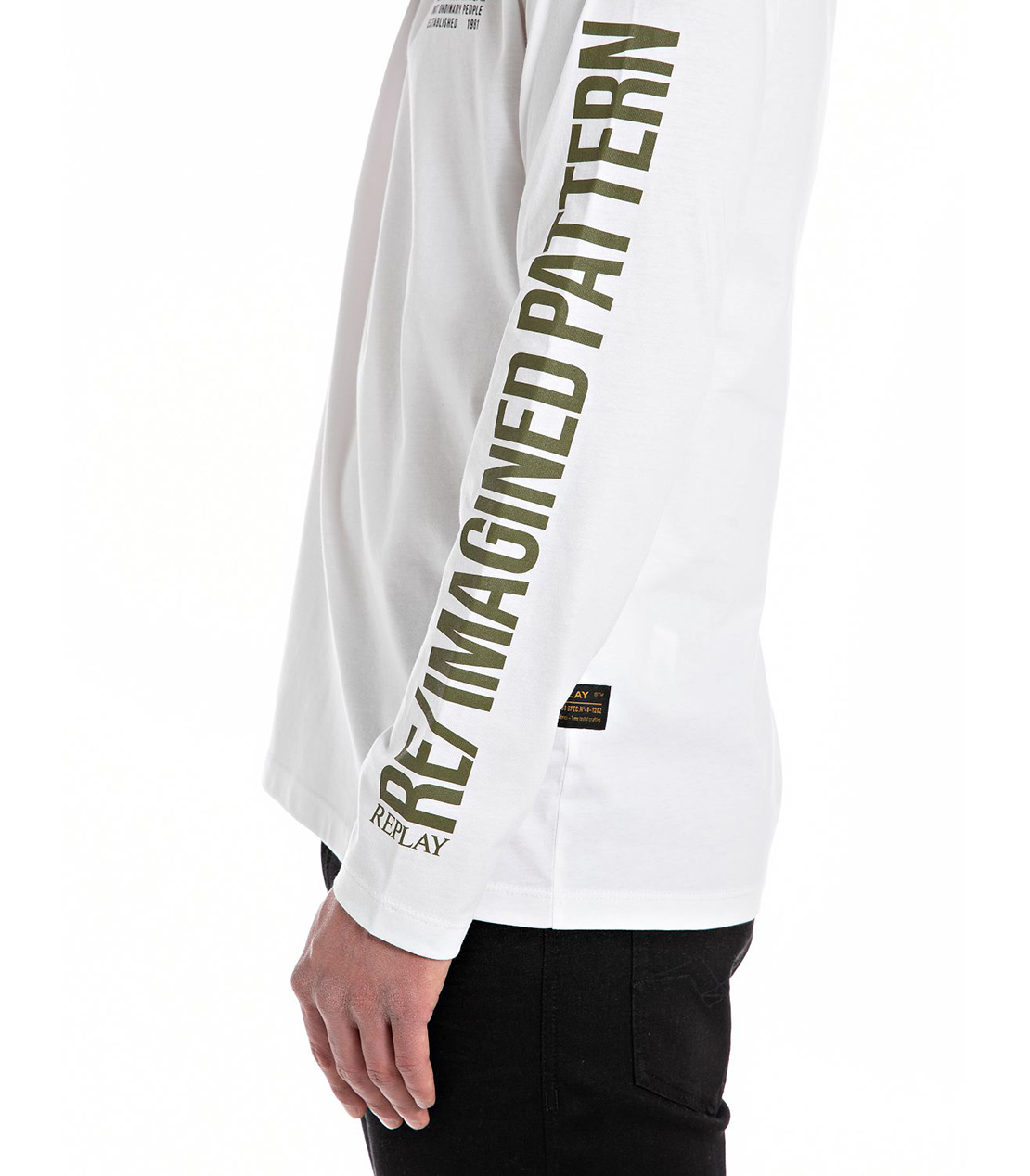 ベーシックジャージープリント ロングTシャツ 詳細画像 ホワイト 4